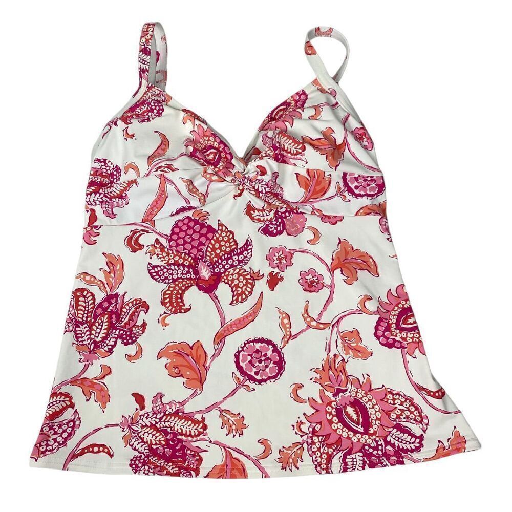 Lands' End Underwire Tankini Top size 2